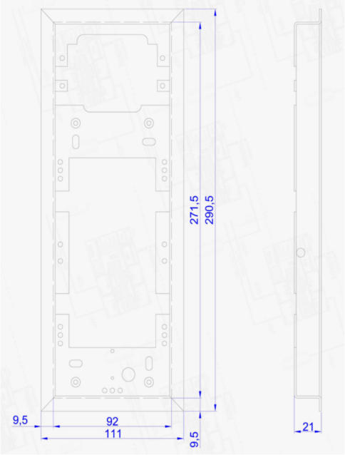 ACO CDN-R-M Ramka podtynkowa średnia CDN, stal kwasoodporna