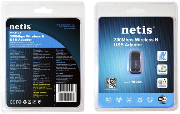 ADAPTER WLAN USB NETIS WF2123 300Mbps