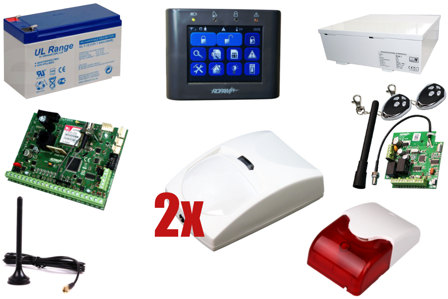 Alarm Ropam NeoGSM, 2xBINGO, Syg. wew. 2x Pilot