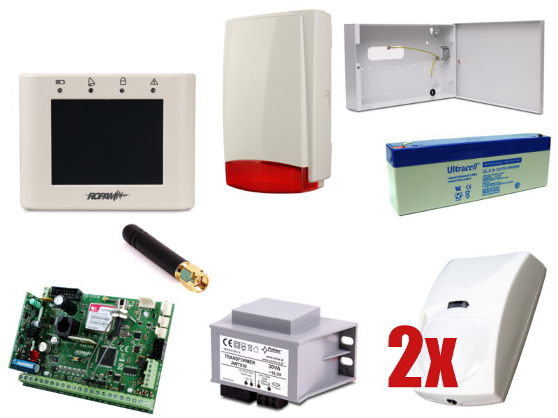 Alarm Ropam NeoGSM-PS, 2xBINGO, Syg. zewn.