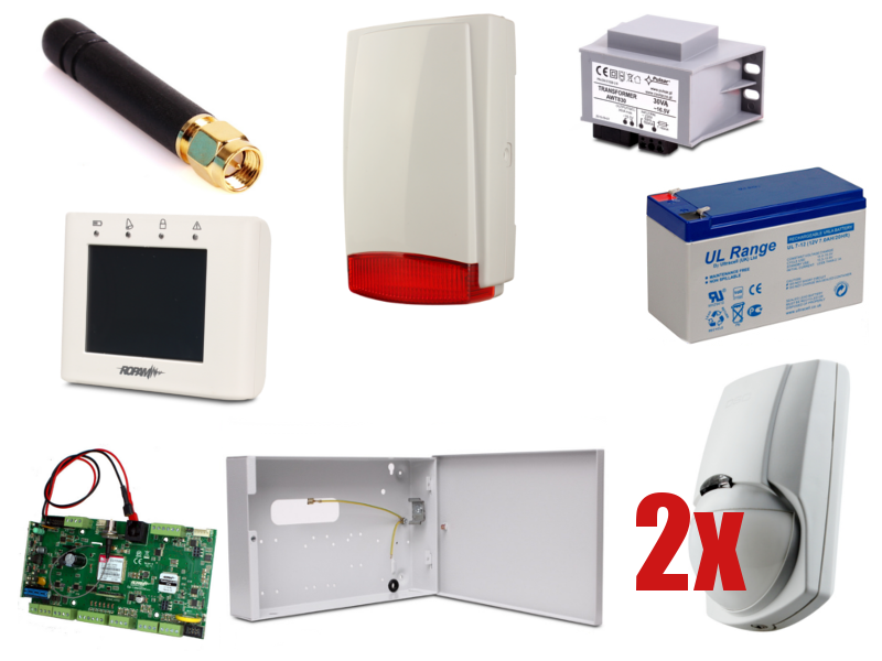 Alarm Ropam NeoGSM-PS, 2xDSC, Syg. zewn.