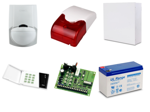 Alarm Satel CA-4 LED, 1xLC-100 PI, syg. wew. Beewell