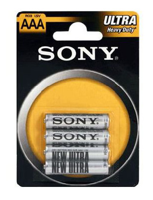 Baterie SONY AAA R03 (blister 4szt.)