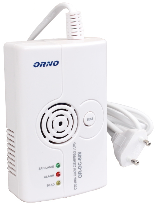 Czujnik gazu ziemnego, metanu 230V ORNO OR-DC-608
