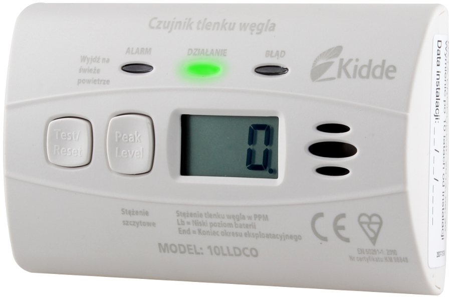 CZUJNIK KIDDE TLENKU WĘGLA, CZADU, Z BAT. 10LLDCO