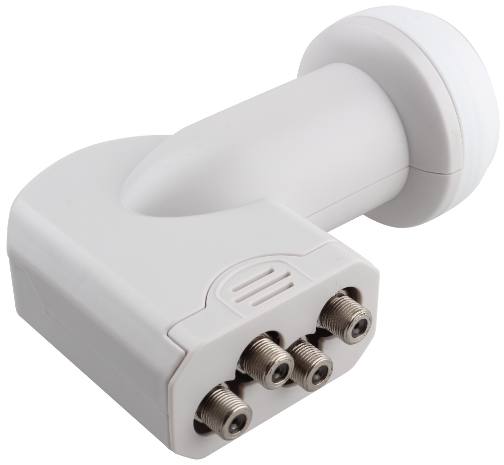 KONWERTER SATELITARNY QUAD GLOBO LQP-04H PREMIUM WYJŚCIA NA 4 TUNERY, HDTV READY, 0.1dB! 