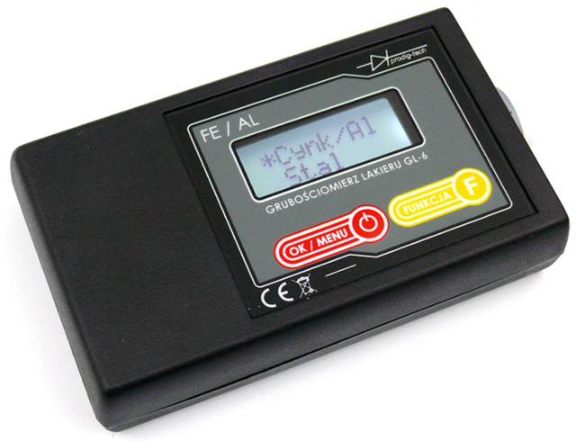 MIERNIK GRUBOŚCI LAKIERU GL-6H FE&AL