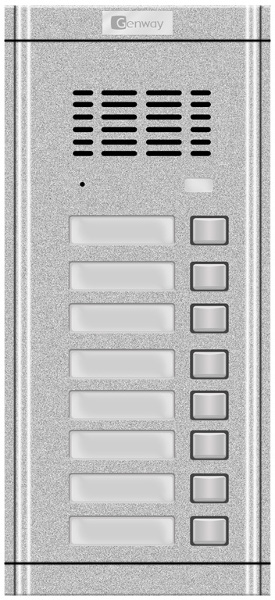 PANEL DOMOFONOWY GENWAY WL-02NE-8 DO SYSTEMU OŚMIORODZINNEGO