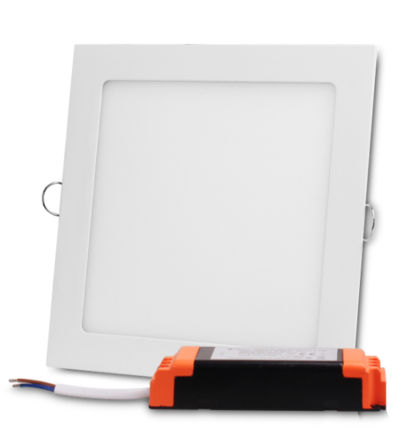 Plafon kwadratowy podtynkowy aluminiowa obudowa PL3-S-12W