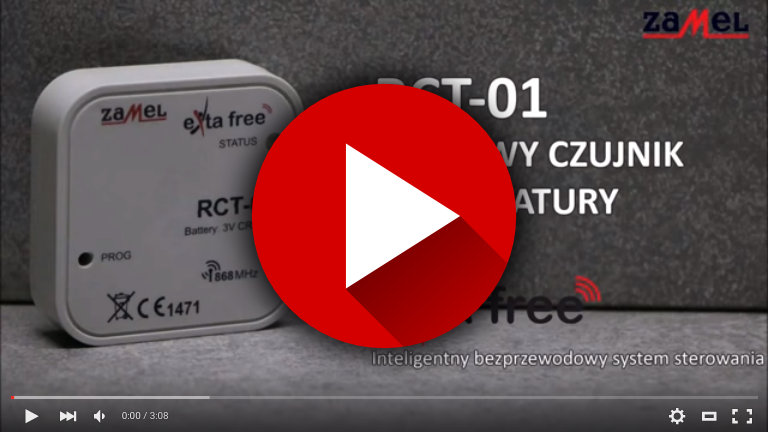 Radiowy dopuszkowy czujnik temp. EXTA FREE RCT-01