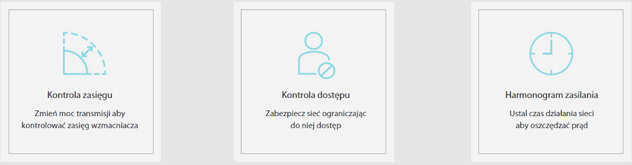 Wygodny interfejs zarządzania wzmacniaczem