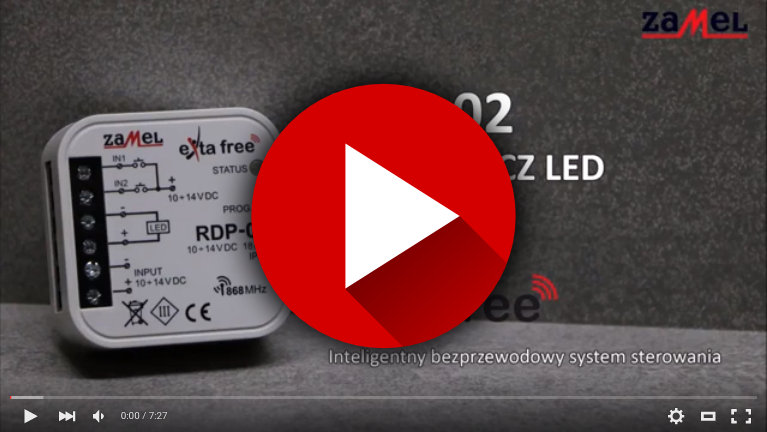 Sterownik LED jednokolor. EXTA FREE RDP-02