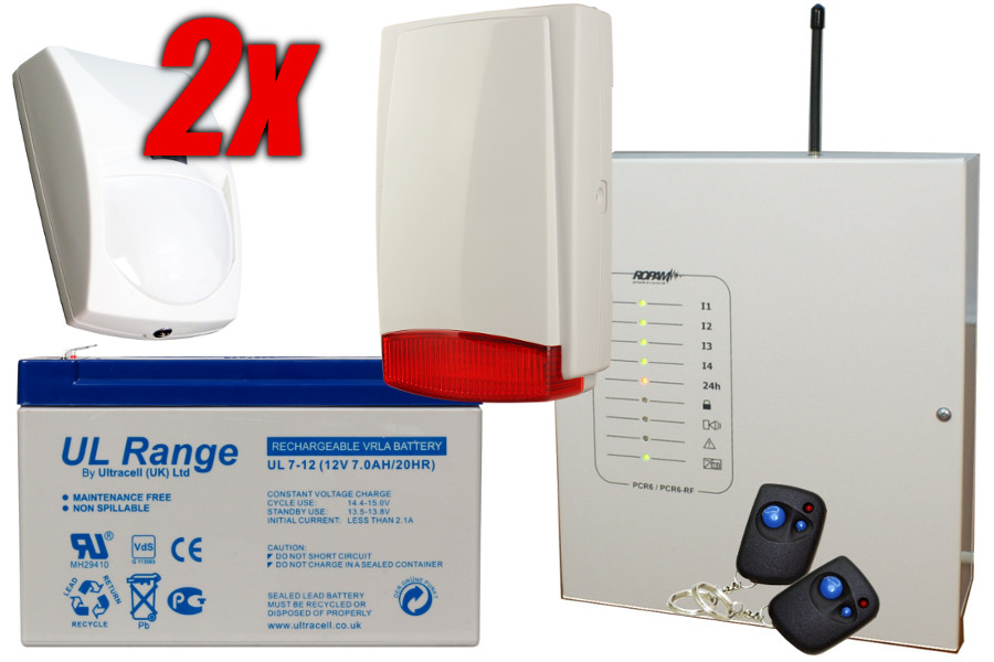 System alarmowy ROPAM PCR 6-RF, 2 x Bingo, syg.zew.