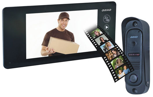 Wideodomofon ORNO 7″ czarny OR-VID-JS-1040/B