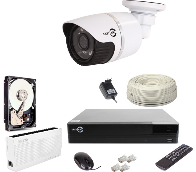 Zestaw monitoringu 1 kamera 1080P