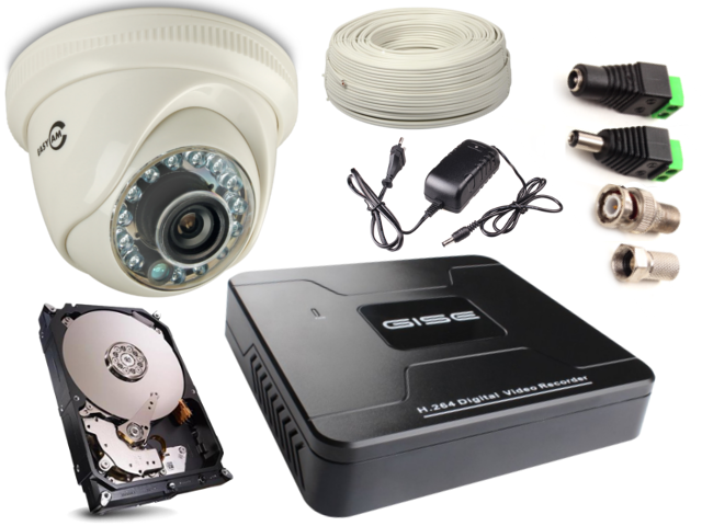 ZESTAW MONITORINGU ANALOGOWEGO 1 KAMERA 600TVL