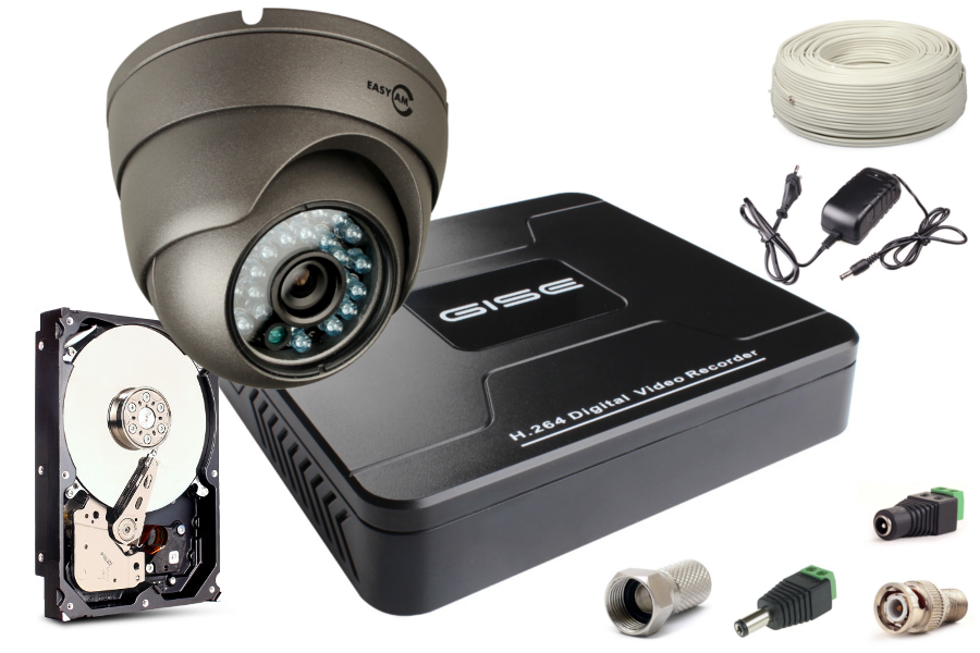 ZESTAW MONITORINGU ANALOGOWEGO 1 KAMERA 600TVL