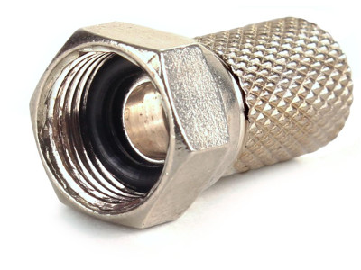 <b>2 x </b>WTYK ZŁĄCZE F 5.9MM Z GUMOWĄ USZCZELKĄ 9401