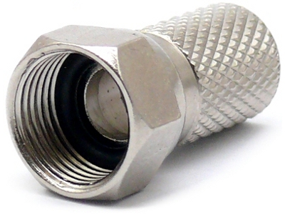 <b>4 x </b>WTYK ZŁĄCZE F 5.9MM Z GUMOWĄ USZCZELKĄ