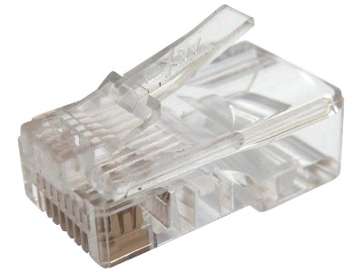 <b>6 x </b>WTYK RJ45 DO KABLA UTP KAT.5E 1szt 1232