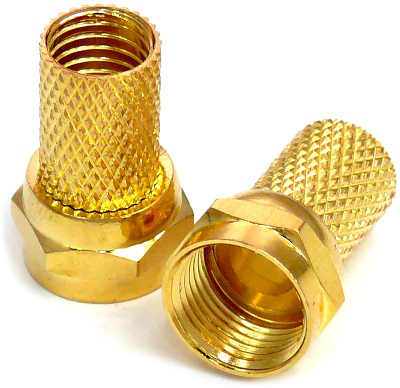 ZŁĄCZE F 6.8MM ZŁOTE, 7167