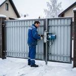 Przygotowanie automatyki bramy skrzydłowej i przesuwnej do zimy oraz konserwacja siłowników przy niskich temperaturach