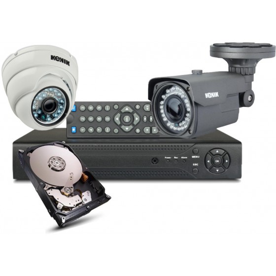 ZESTAW MONITORINGU AHD 4 KAMERY z instalacją, cała Polska