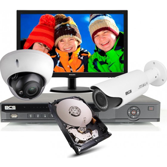 ZESTAW MONITORINGU IP 8 KAMER z instalacją, cała Polska