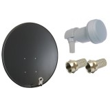 CZASZA GRAFITOWA 90CM KONWERTER ZESTAW SATELITARNY