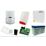 Alarm Satel CA-4 LED, 3xLC-100 PI, syg. zew. Beewell