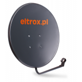 CZASZA ANTENA SATELITARNA GRAFITOWA Z LOGIEM ELTROX FI 80 CM