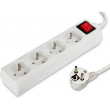 Przedłużacz biały 4 gniazda 3m