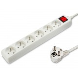 Przedłużacz biały 6 gniazd 1.5m